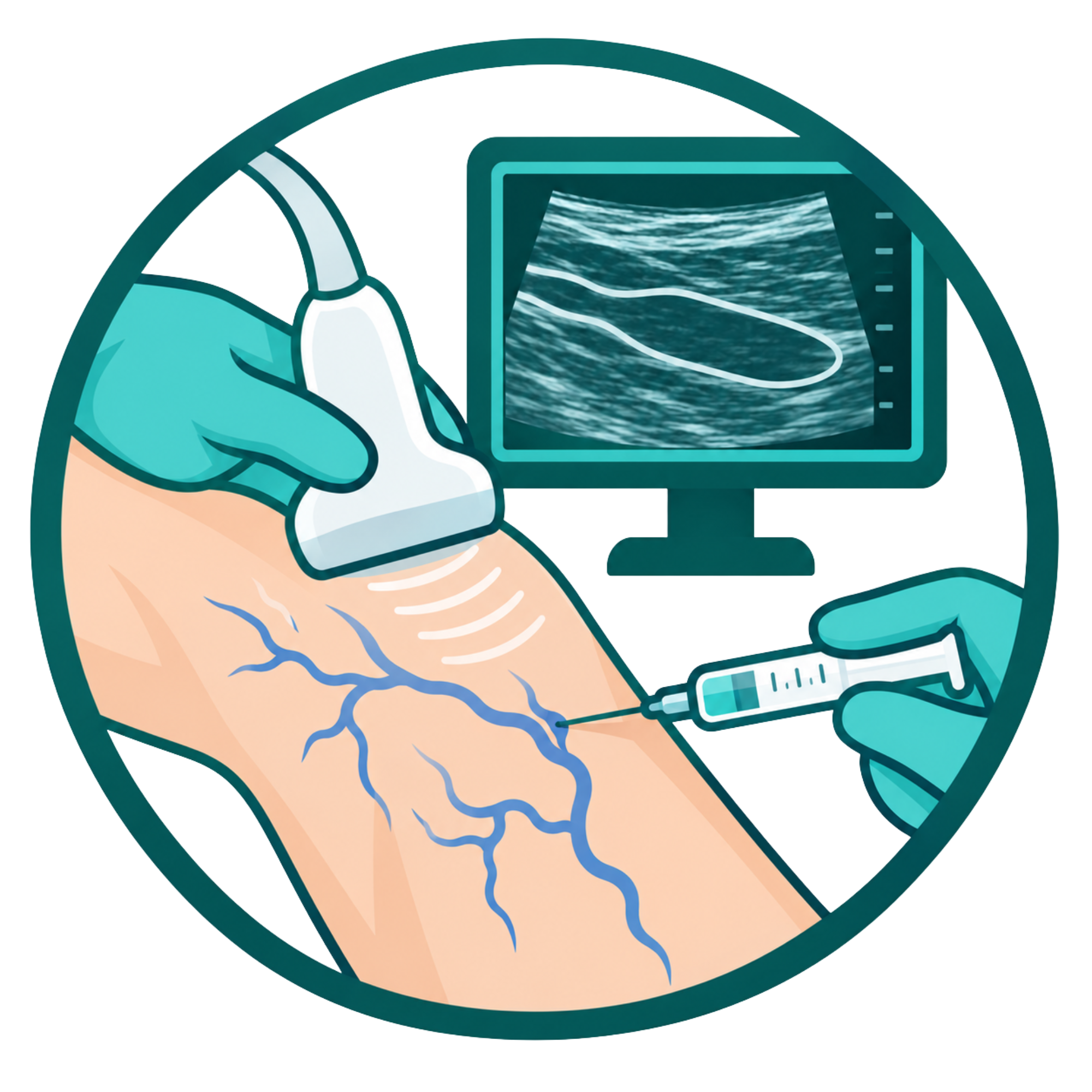 Ultrasound-guided sclerotherapy